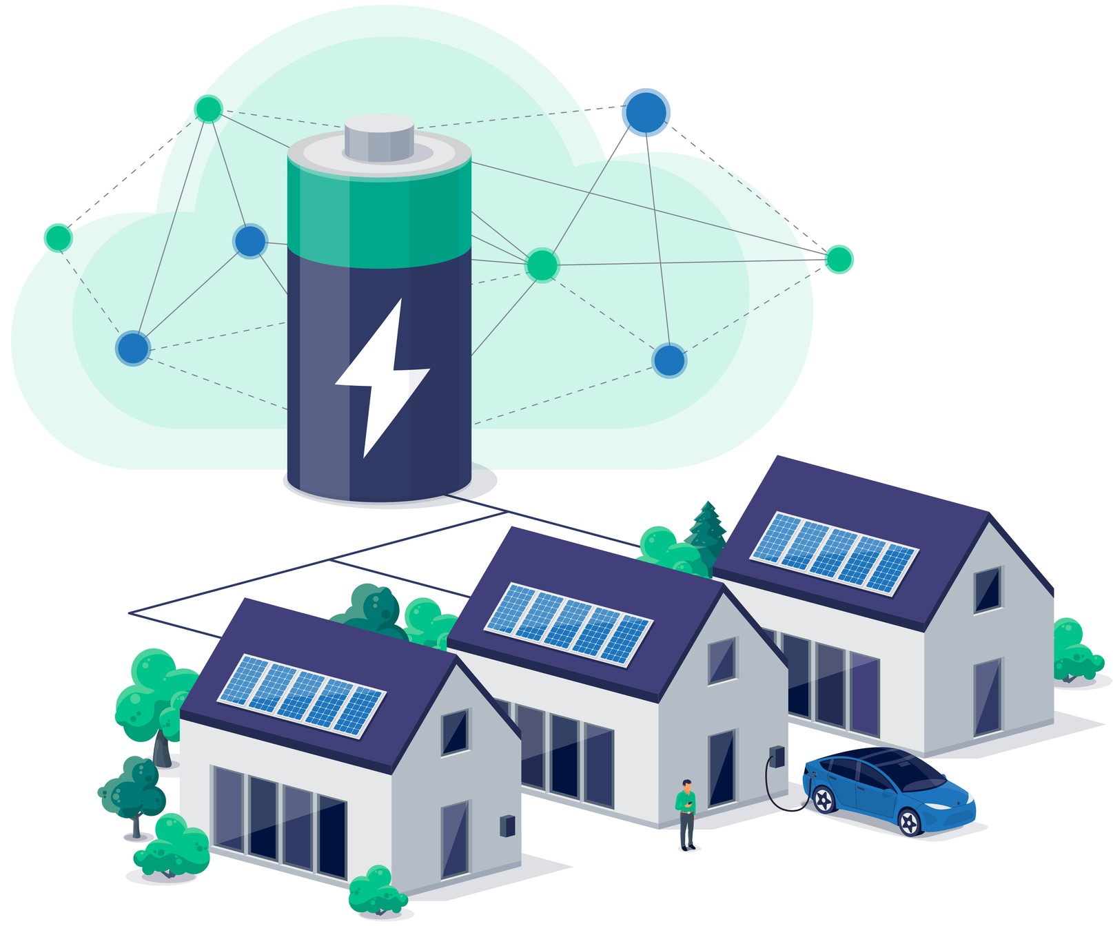 Akkumulátoros napelemes rendszer családi házakhoz – napenergia tárolása lítium akkumulátorban